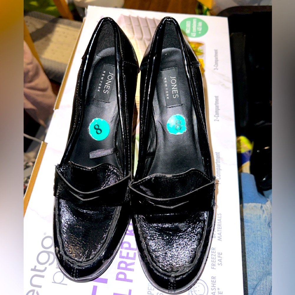 Black Jones New York Heels Womens Size 8
